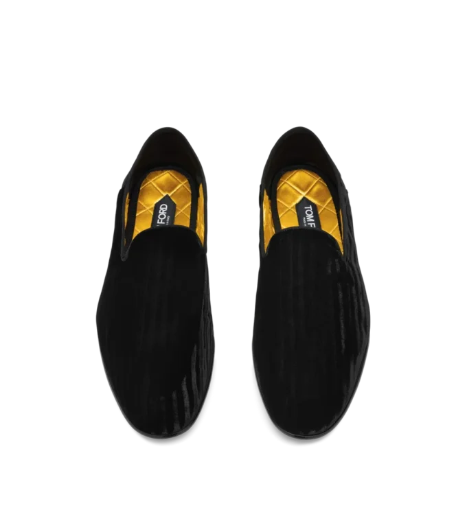 Zapatillas Steven de terciopelo a rayas Zapatillas Steven de terciopelo a rayas