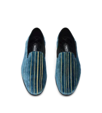 Zapatillas Steven de terciopelo jacquard