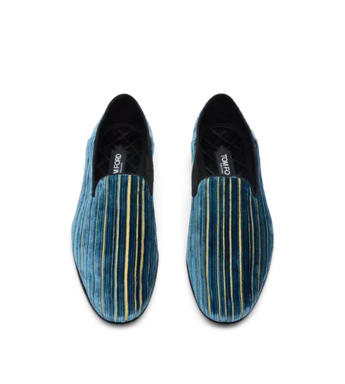 Zapatillas Steven de terciopelo jacquard Zapatillas Steven de terciopelo jacquard