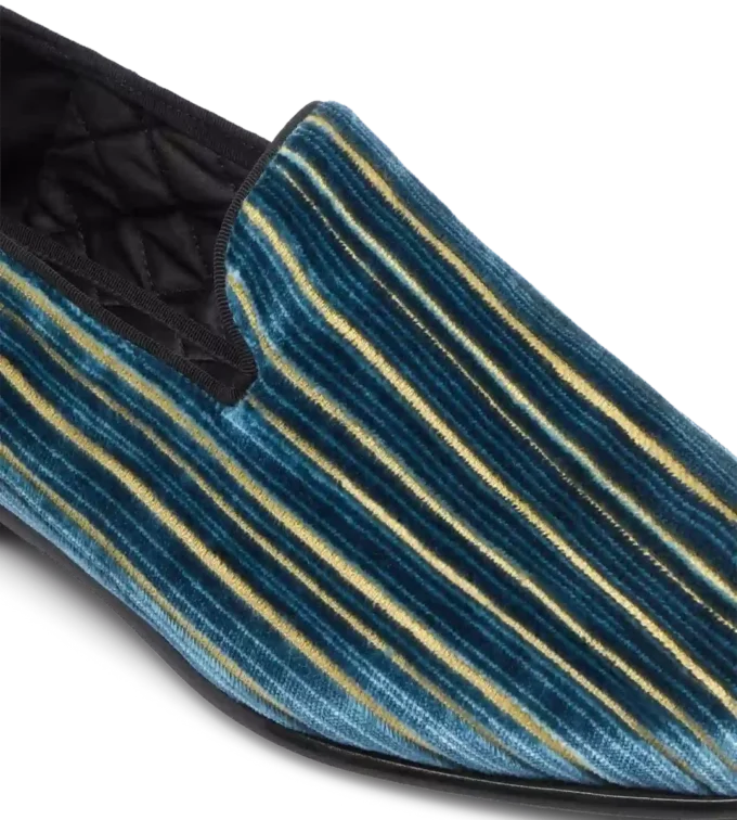 Zapatillas Steven de terciopelo jacquard Zapatillas Steven de terciopelo jacquard
