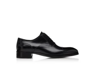 Zapatos con cordones y puntera Elkan de piel lisa