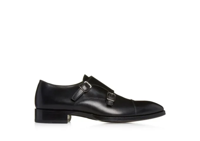 Zapatos con correa Elkan de cuero bruñido Zapatos con correa Elkan de cuero bruñido