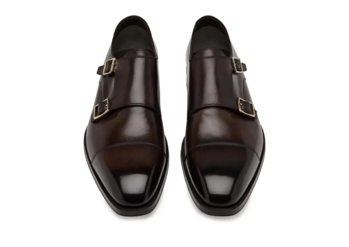 Zapatos con correa Elkan de cuero bruñido Zapatos con correa Elkan de cuero bruñido