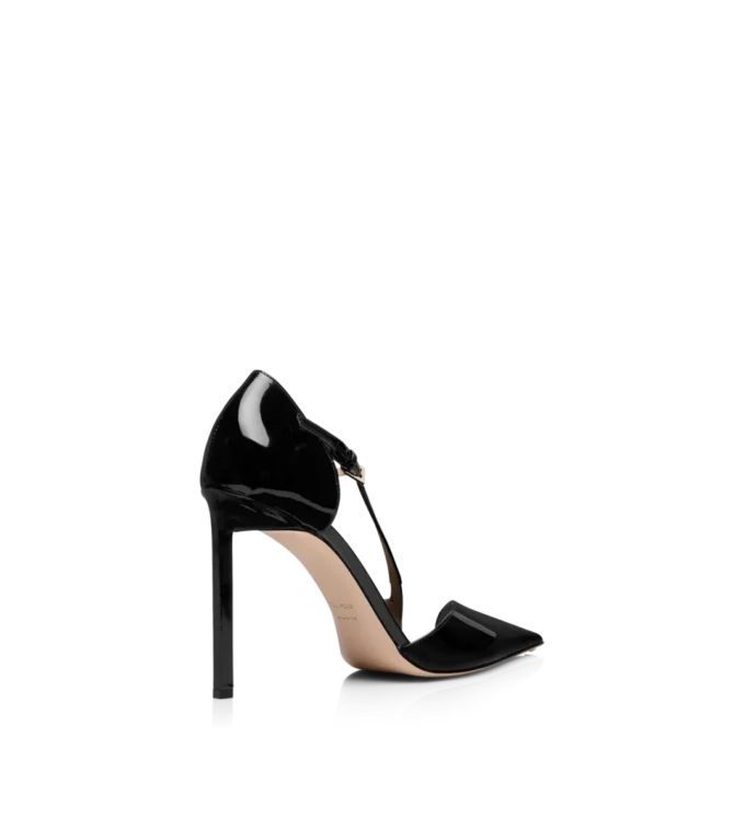 Zapatos de tacón asimétricos de charol Zapatos de tacón asimétricos de charol