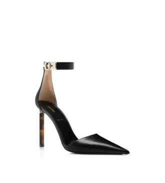 zapatos de tacn con correa al tobillo y hebilla en t de piel granulada flexible 2 330x367 - Zapatos de tac&oacute;n con correa al tobillo y hebilla en T de piel granulada flexible