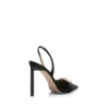 Zapatos de tacón con correa trasera T Latch de piel flexible