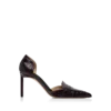 Zapatos de tacón Eva D’Orsay de piel de cocodrilo estampada brillante Zapatos de tacón Eva D’Orsay de piel de cocodrilo estampada brillante