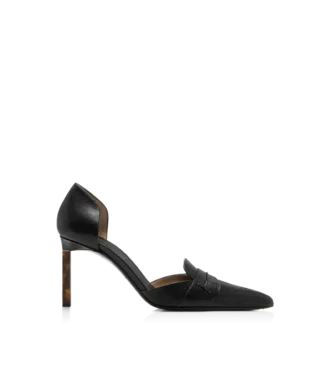 Zapatos de tacón Eva D’Orsay de piel granulada flexible