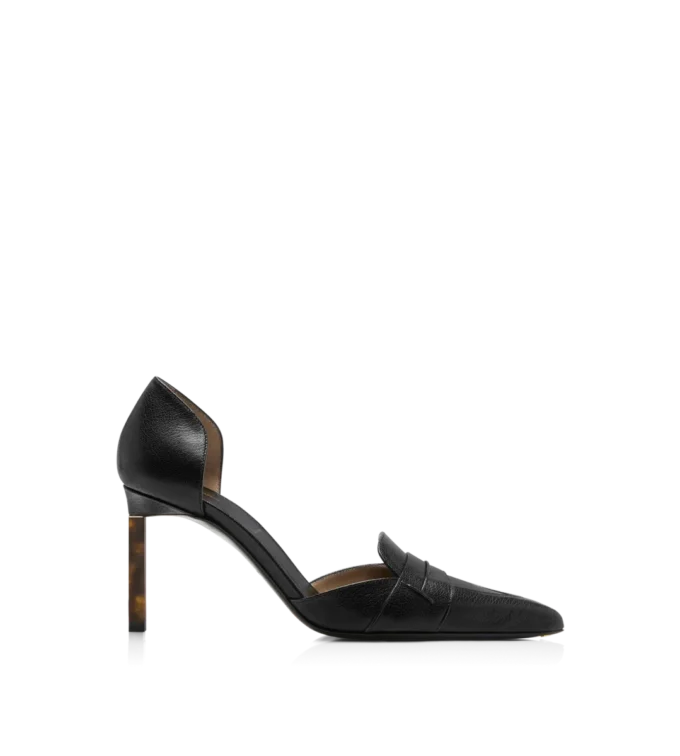 Zapatos de tacón Eva D’Orsay de piel granulada flexible Zapatos de tacón Eva D’Orsay de piel granulada flexible