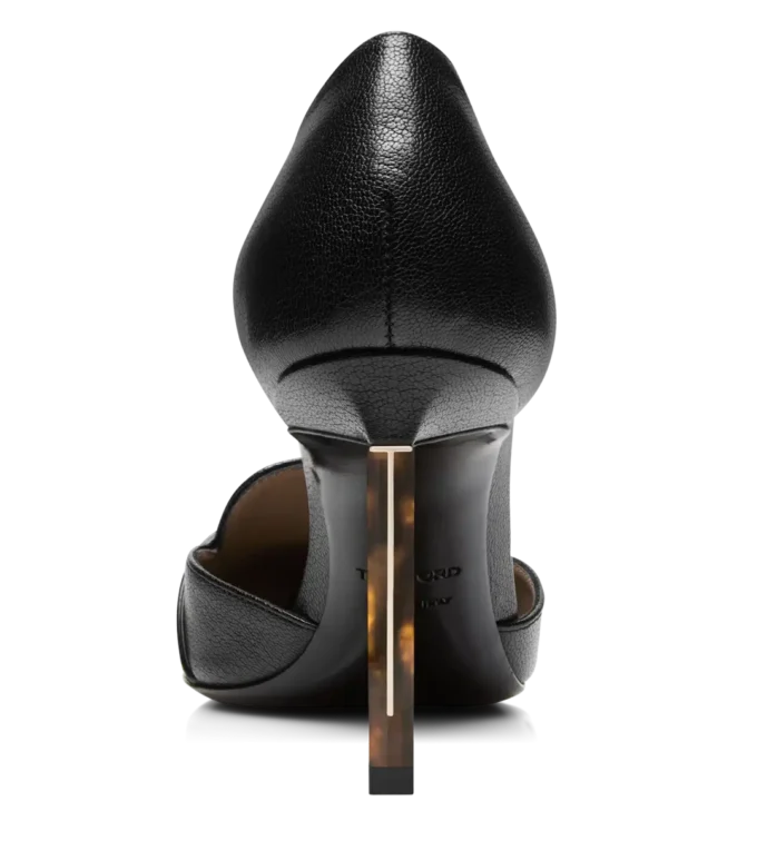 Zapatos de tacón Eva D’Orsay de piel granulada flexible Zapatos de tacón Eva D’Orsay de piel granulada flexible