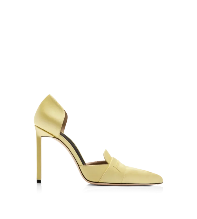 Zapatos de tacón Eva D’Orsay de satén Zapatos de tacón Eva D’Orsay de satén