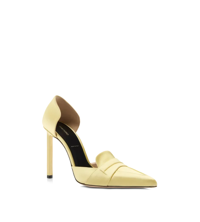 Zapatos de tacón Eva D’Orsay de satén Zapatos de tacón Eva D’Orsay de satén