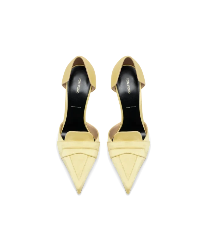 Zapatos de tacón Eva D’Orsay de satén Zapatos de tacón Eva D’Orsay de satén