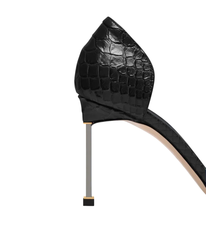 Zapatos de tacón Spire D’Orsay con estampado de pitón semibrillante