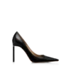 Zapatos de tacón T de piel brillante Zapatos de tacón T de piel brillante